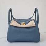 Hermes Lindy 26 Blue Tempete Evercolor Gold Hardware