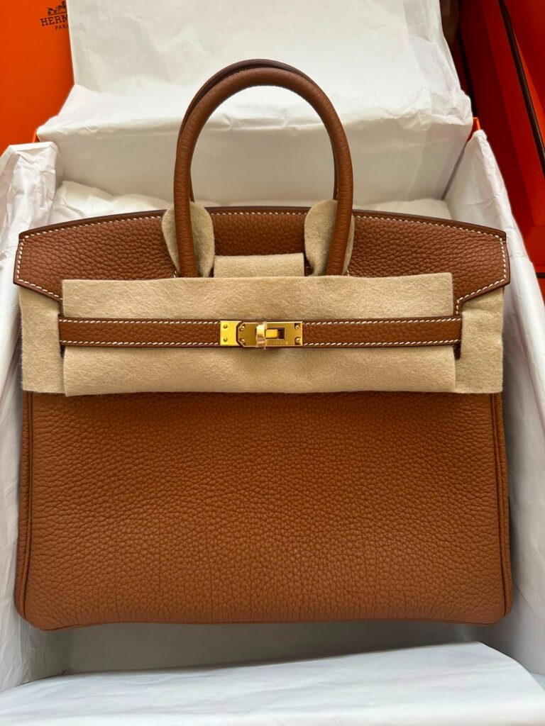 Hermes Birkin 25 Gold Togo on Gold Hardware