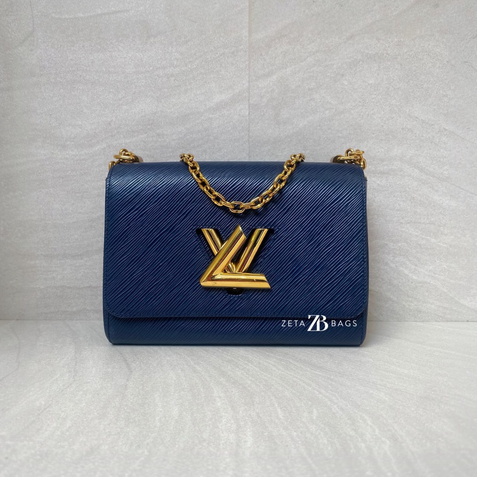 Louis Vuitton Twist MM Epi Blue Navy GHW
