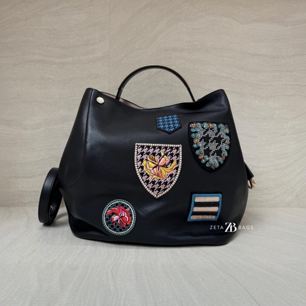 Dior Diorific Bucket Bag Patch Black GHW