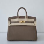Hermes Birkin 25 Etoupe Togo Gold Hardware