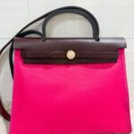 Hermes Herbag 31 Berliner Rose Extreme/Rouge Sellier Palladium Hardware