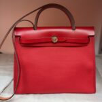Hermes Herbag 31 All Rouge Gold Hardware