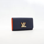 Louis Vuitton Twist Wallet Epi Blue Orange SHW