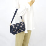 Louis Vuitton Diane PM Monogram Empreinte Navy Creme GHW