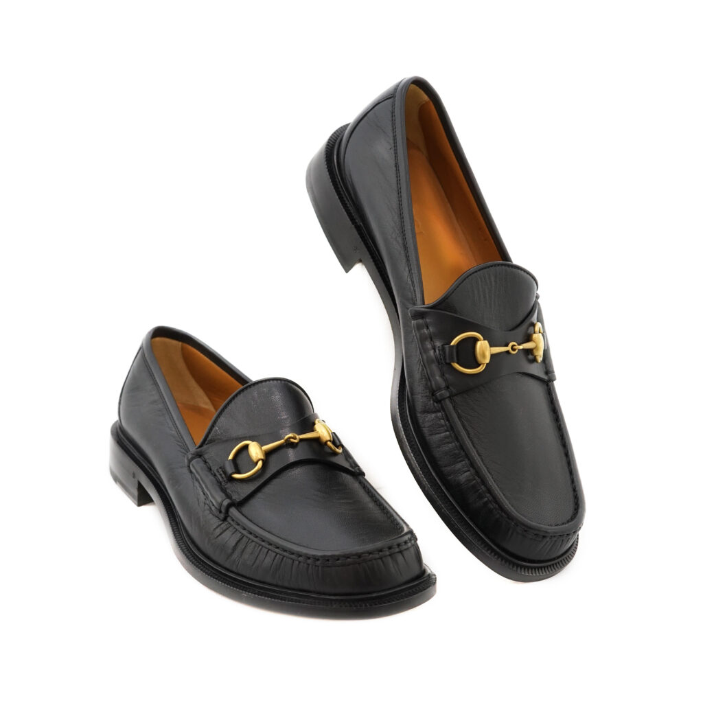 Gucci Mandala Goat Horsebit Black GHW