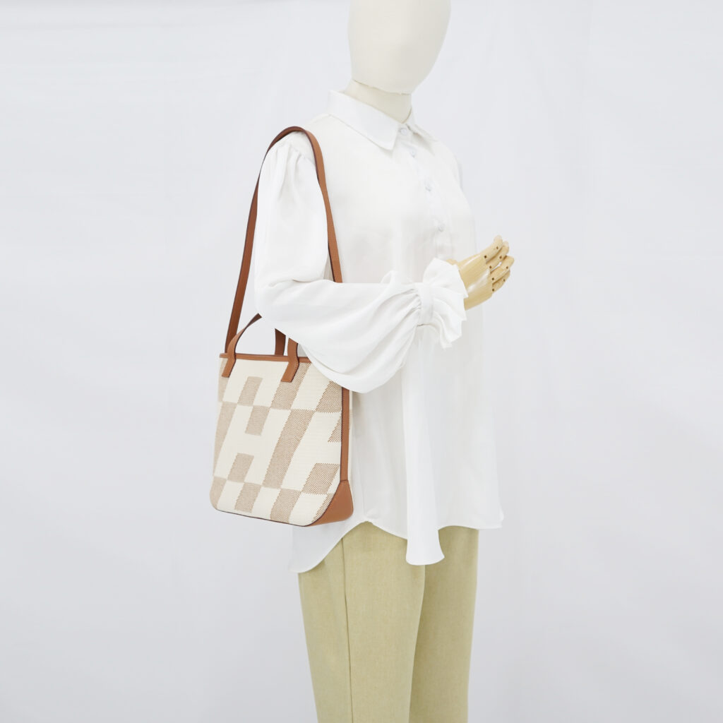 Hermes SAC Cabas H 27 Ecru Naturel Gold