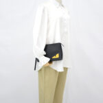 Fendi Monster Eyes Clutch Black