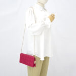 Dior Lady D Long Clutch Pink Fuchsia GHW