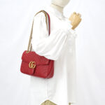 Gucci Marmont Flap Small Red GHW