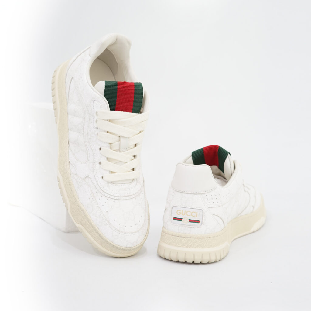 Gucci Re-Web Sneakers GG Supreme Monogram White Canvas