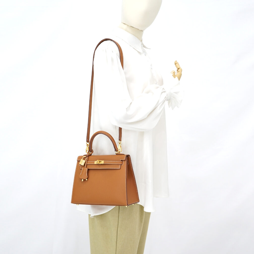 Hermes Kelly 25 Epsom Gold GHW