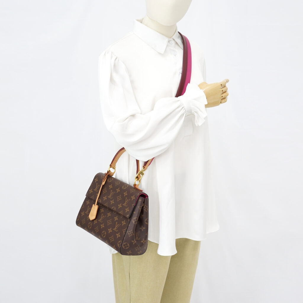 Louis Vuitton Cluny BB Monogram Bordeaux Fuchsia GHW
