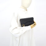Dior Saddle Long Wallet Black GHW
