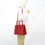 Saint Laurent SAC De Jour Grained Red SHW