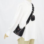 Prada Re-Edition Saffiano Tessito Nero SHW