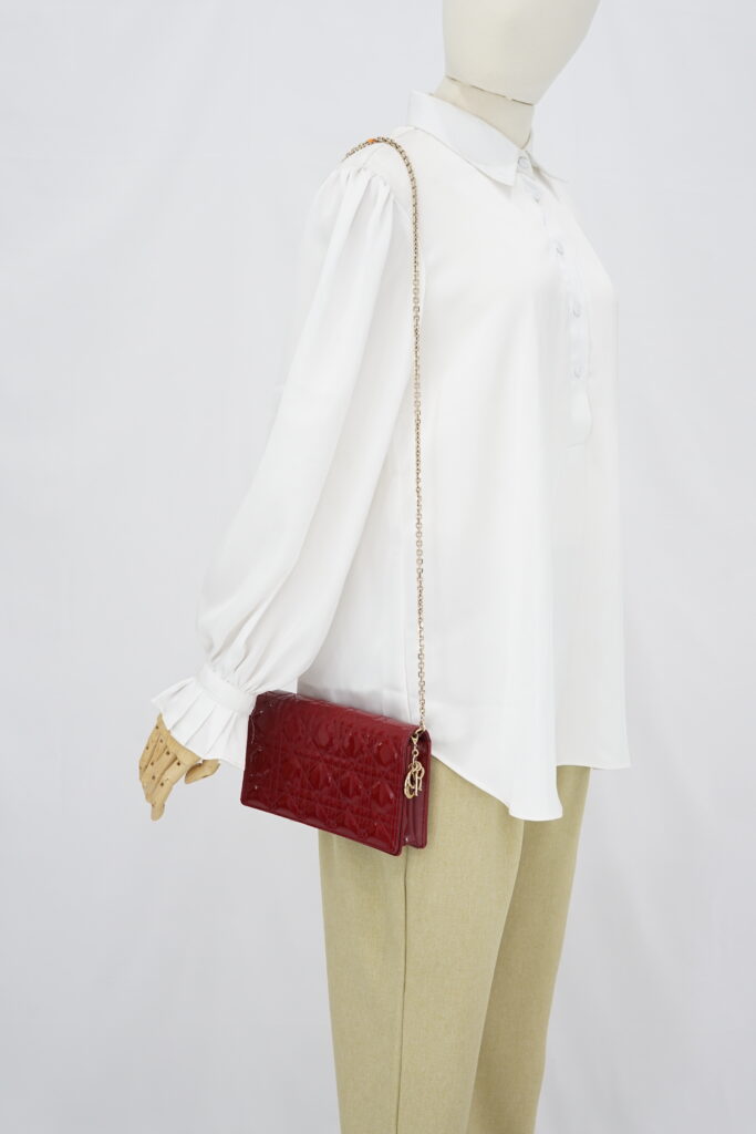 Dior Lady D WOC Vernis Red GHW