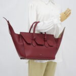 Celine Tie Knot Tote Bag Red GHW