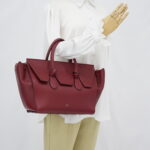 Celine Tie Knot Tote Bag Red GHW