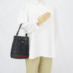 Gucci Ophidia Bucket Leather Black GHW