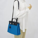 Hermes Herbag 31 Canvas Bleu Zanzibar/Bleu Indigo PHW