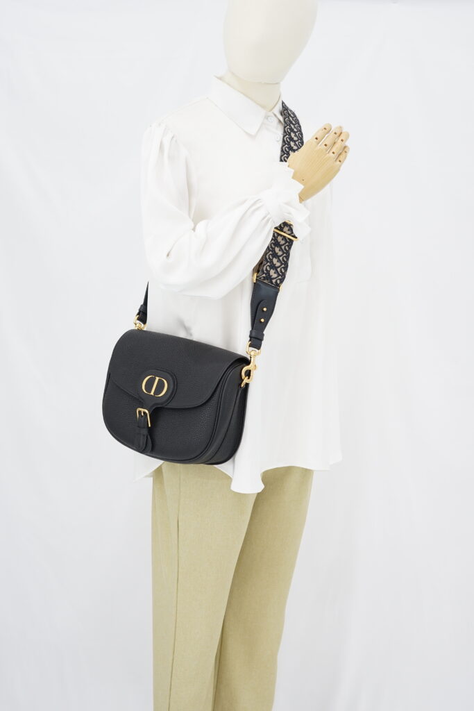 Dior Bobby Large Grained Black GHW
