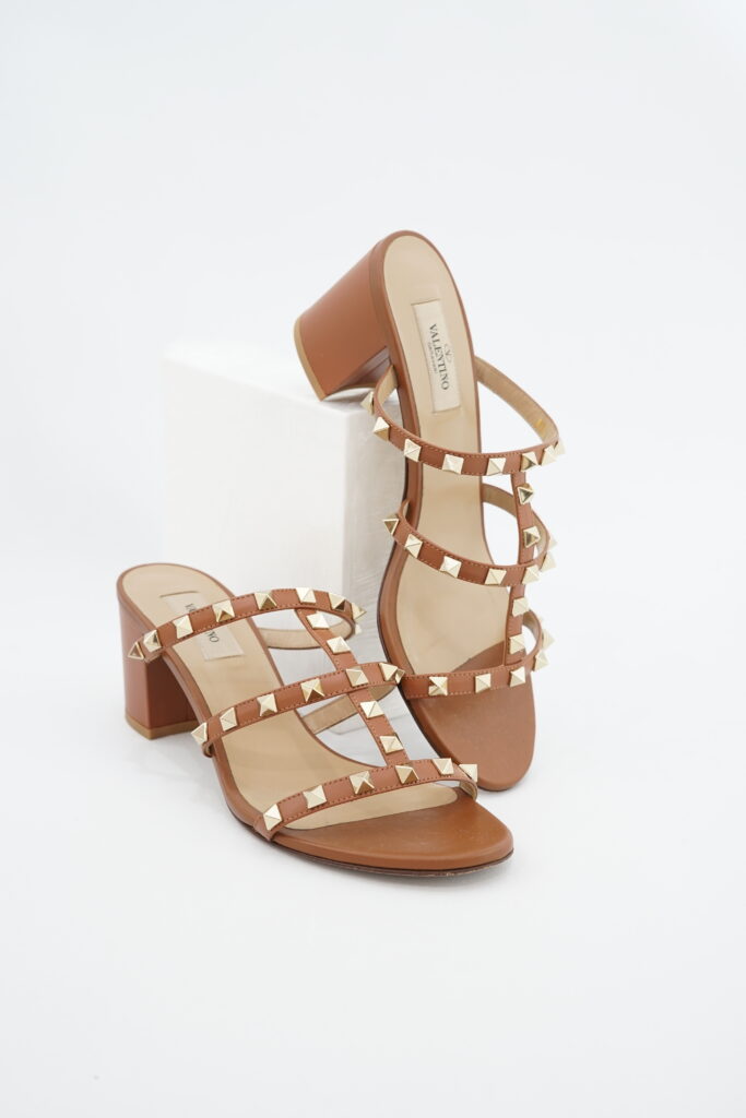 Valentino Garavani Rockstud Brown GHW
