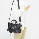 Balenciaga Small City Edge Chevre Black SHW