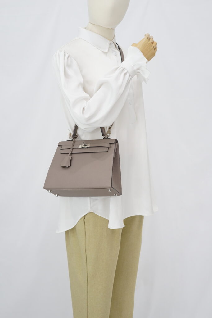 Hermes Kelly 25 Epsom Gris Asphalt PHW