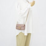 Gucci Marmont Super Mini Nude GHW