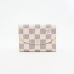 Louis Vuitton Rosalie Coin Purse Damier Azur Rose Ballerine GHW