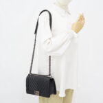 Chanel Boy 25 Chevron Black RHW