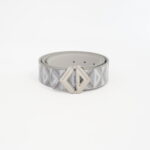 Dior CD Belt Diamond Reversible Diamond Canvas Grey