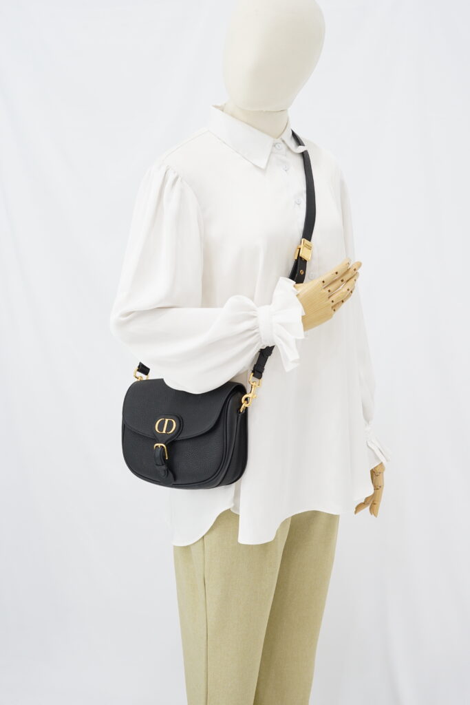 Dior Bobby Medium Grained Black GHW