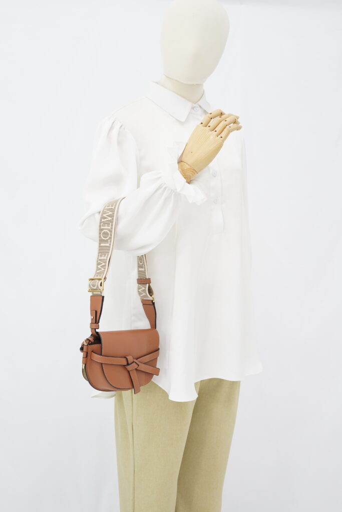 Loewe Gate Dual Mini Brown Tan GHW