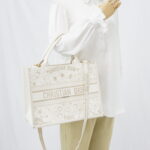 Dior Book Tote Canvas White GHW