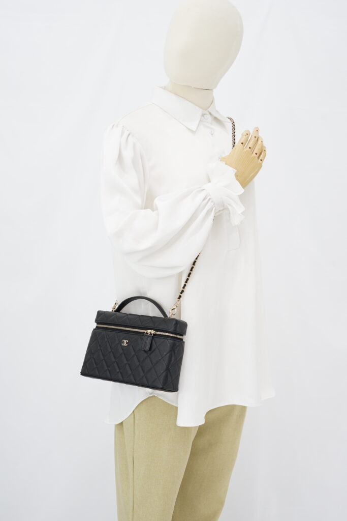 Chanel Vanity Top Handle Caviar Black LGHW