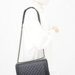 Chanel Boy 28 Lambskin Black RHW