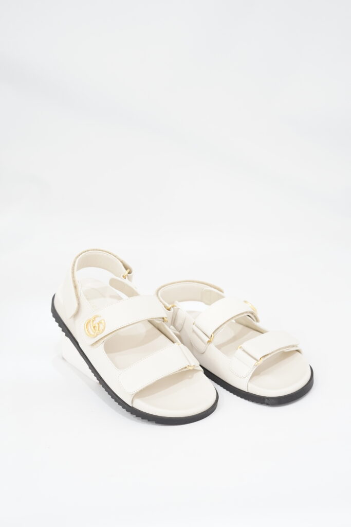 Gucci Moritz Charlotte Sandals Beige GHW