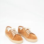 Bottega Veneta Woven Sneakers Intercciato Suede Brown