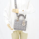 Dior Lady Dior Small Lambskin Grey GHW