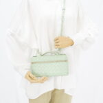 Bottega Veneta Bang Bang Vanity Case Intercciato Green GHW