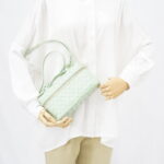 Bottega Veneta Bang Bang Vanity Case Intercciato Green GHW