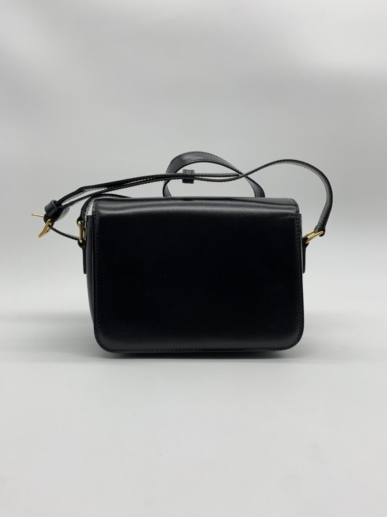 Celine Teen Triomphe Shiny Black GHW
