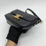 Celine Teen Triomphe Shiny Black GHW