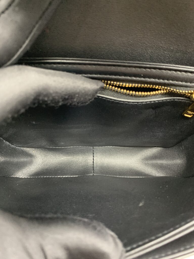 Celine Teen Triomphe Shiny Black GHW