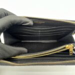 Saint Laurent Cassandre Zip Long Black Grain GHW