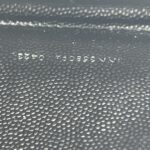 Saint Laurent Cassandre Zip Long Black Grain GHW