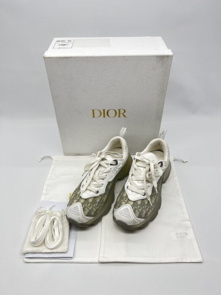 Dior Vibe Sneakers Oblique Gray Rubber