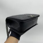 Chanel Boy 25 Chevron Black RHW